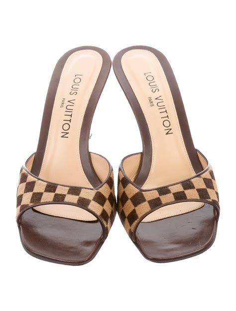 louis vuitton damier azur sandals